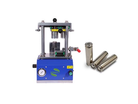 Pneumatic Battery Sealing Machine For 18650 21700 26650 32650 32700 Cylindrical Cell