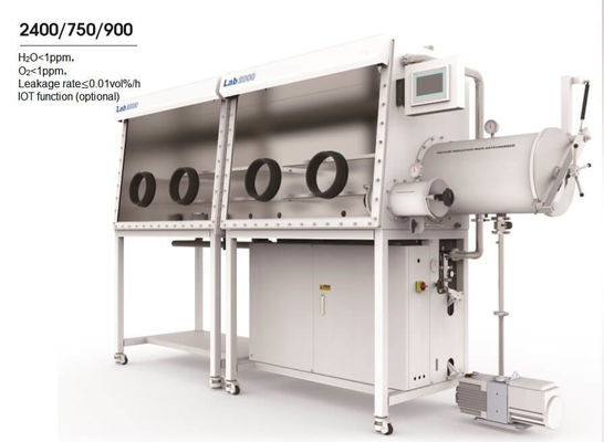 Dual Workstation Single Side Vacuum Glove Box With Gas Purification System