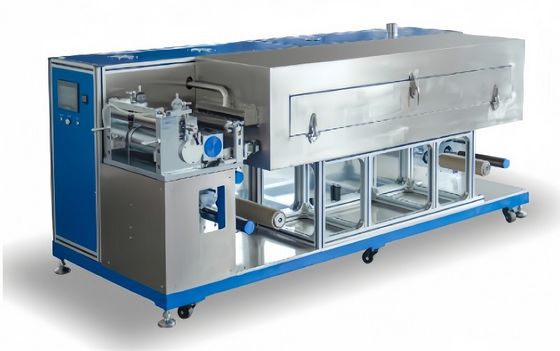Laboratory Pouch Cell Assembly Lithium Battery Three Roll Transfer Coating Machine