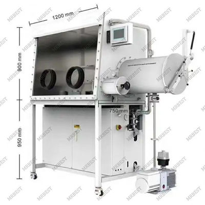 One Work Station Vacuum Glovebox 304 Stainless Steel Customized