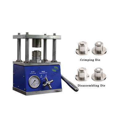 Manual Coin Cell Crimper Max Pressure 8T CE Certified For Battery Research