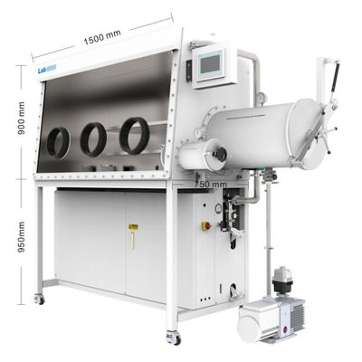 Purification Inert Gas Glove Box System 110 - 220V AC With 3 Ports