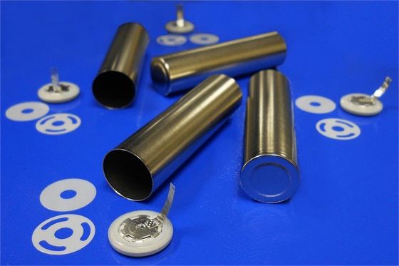 Nickel Plated A3 Steel Battery Materials 18650 Cylinder Cell Case With Anti Explosive Cap